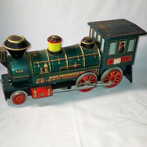 Vintage 1960s Western Special Locomotive Battery Operative Toy Train Color Green